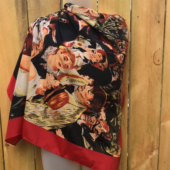 SCARF PARIS FRIENDS GATHERING NICOLE DE BEAUVOIR - Picture 2 of 16